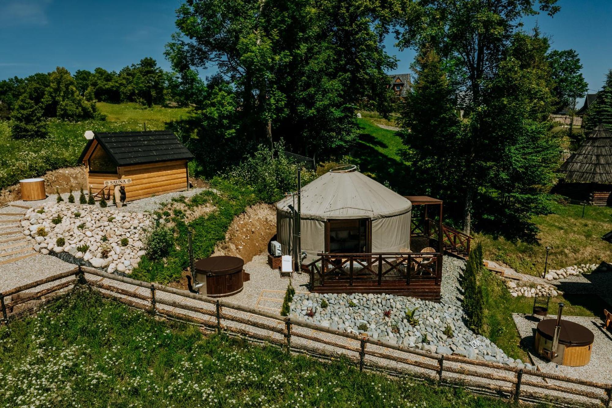 Jurta Na Wypasie - Luksusowy Namiot Z Widokiem Na Gory - Jacuzzi, Sauna, Split Ac, Private, Star View Zakopane Eksteriør billede