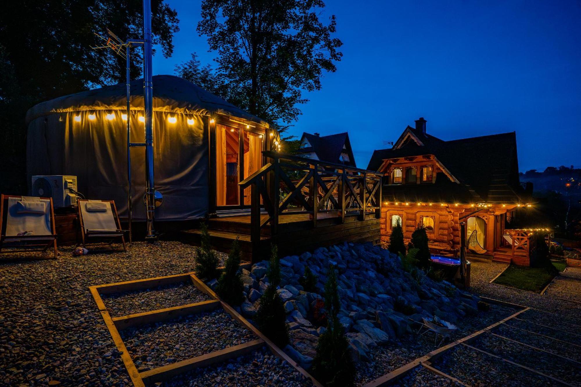 Jurta Na Wypasie - Luksusowy Namiot Z Widokiem Na Gory - Jacuzzi, Sauna, Split Ac, Private, Star View Zakopane Eksteriør billede