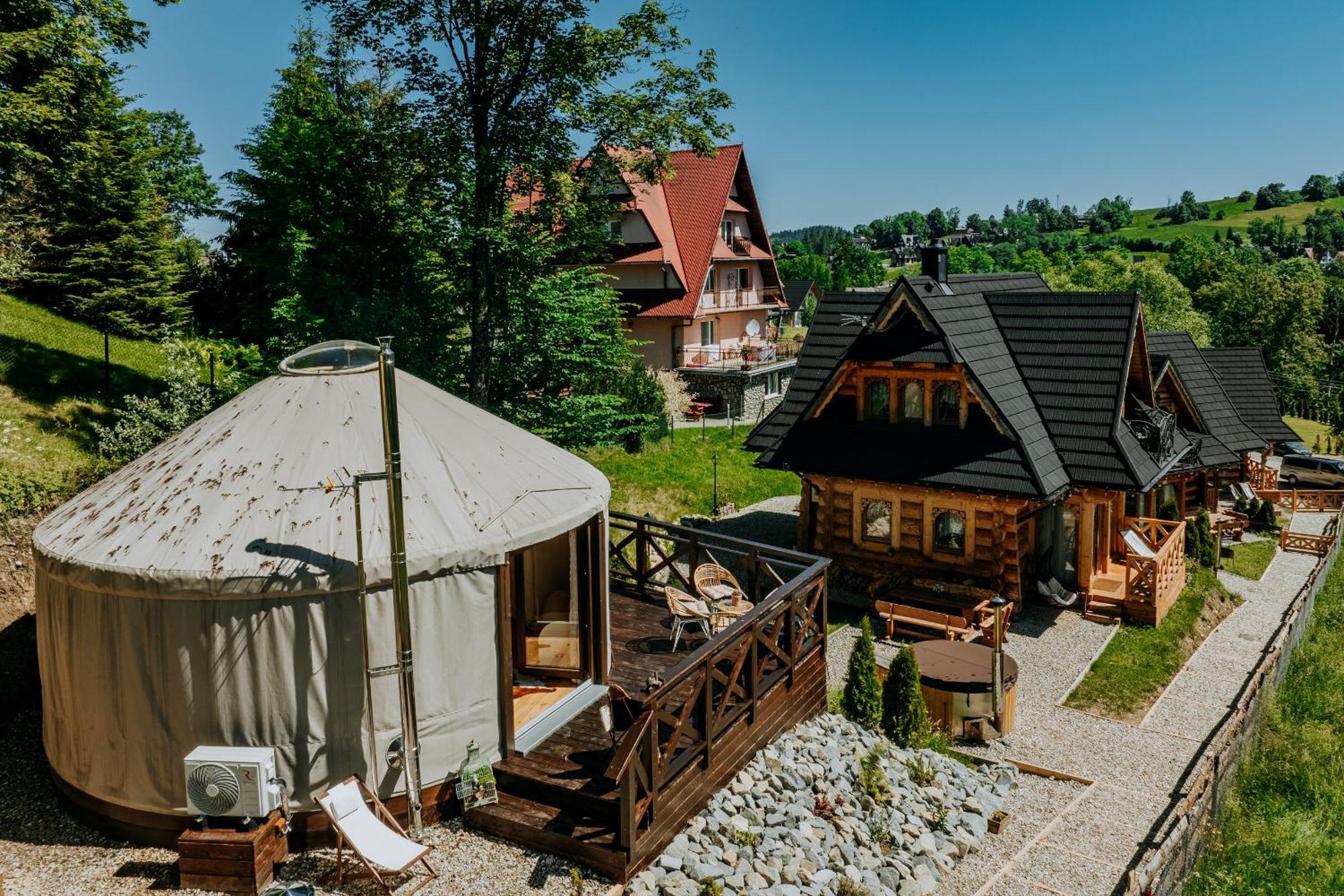 Jurta Na Wypasie - Luksusowy Namiot Z Widokiem Na Gory - Jacuzzi, Sauna, Split Ac, Private, Star View Zakopane Eksteriør billede