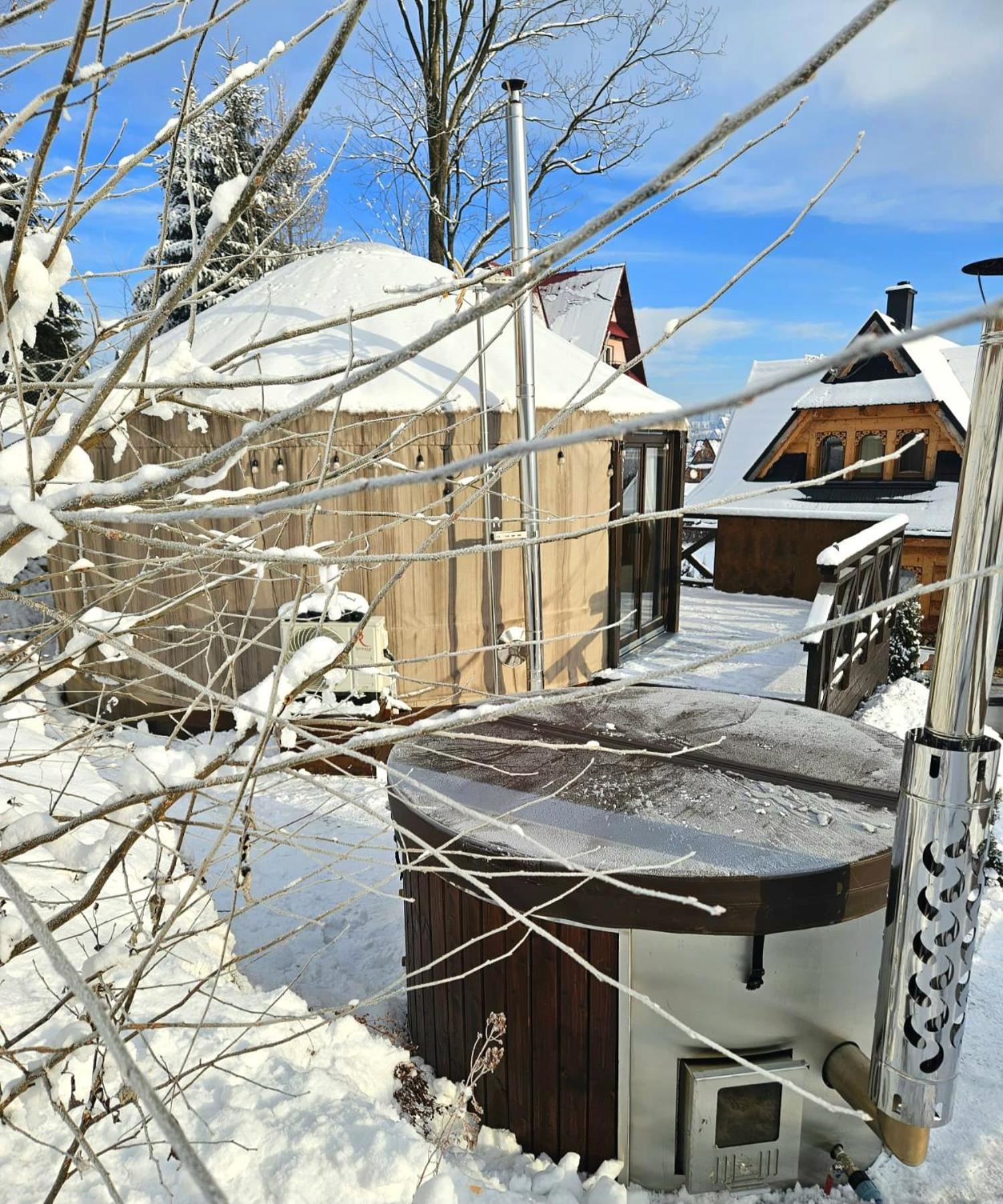Jurta Na Wypasie - Luksusowy Namiot Z Widokiem Na Gory - Jacuzzi, Sauna, Split Ac, Private, Star View Zakopane Eksteriør billede